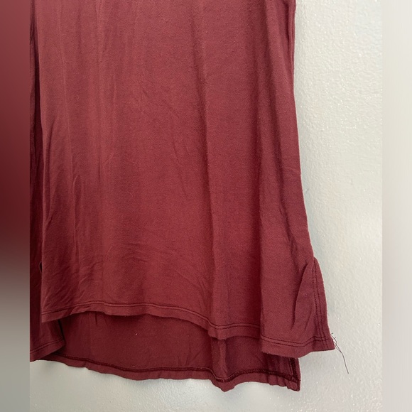 Pebble and stone | brown tank top with split hem | size L - Picture 5 of 8